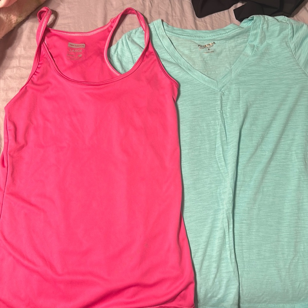 New balance workout shirt and Arizona jeans shirt bundle!